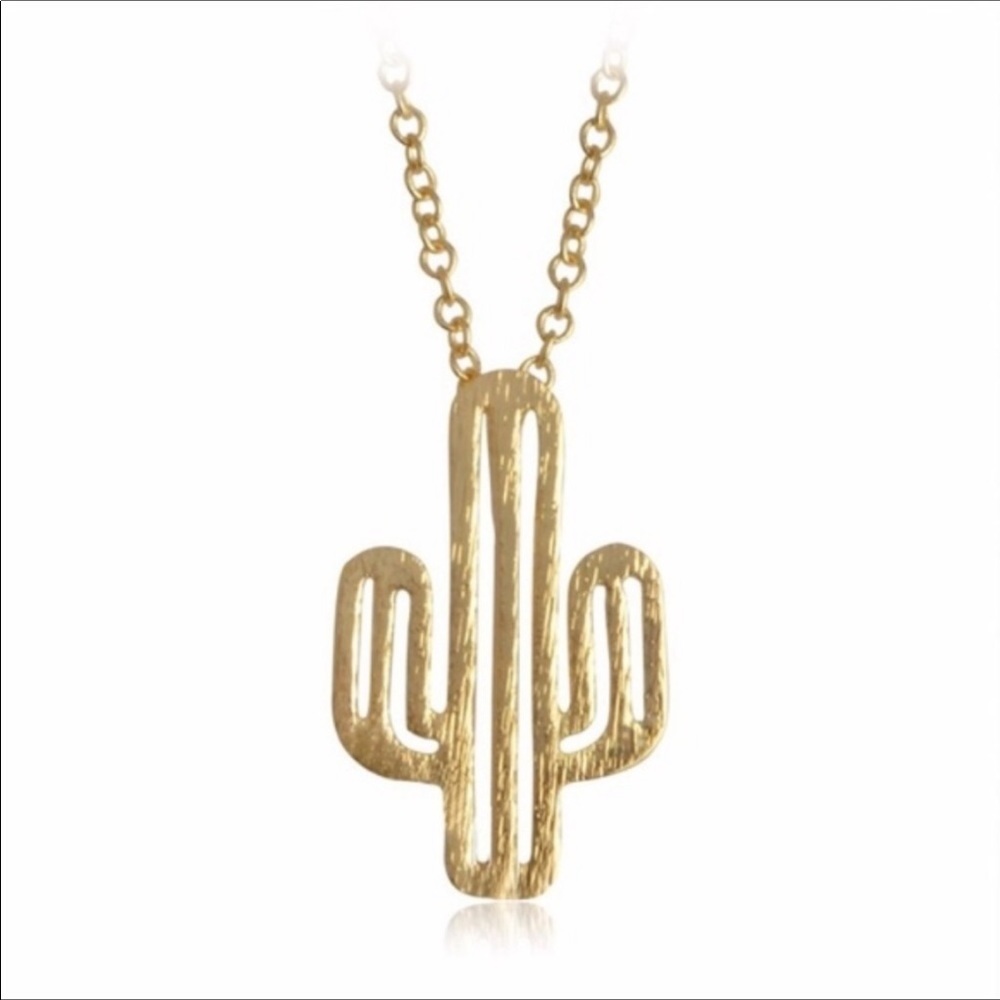 Cactus Necklace - Gold